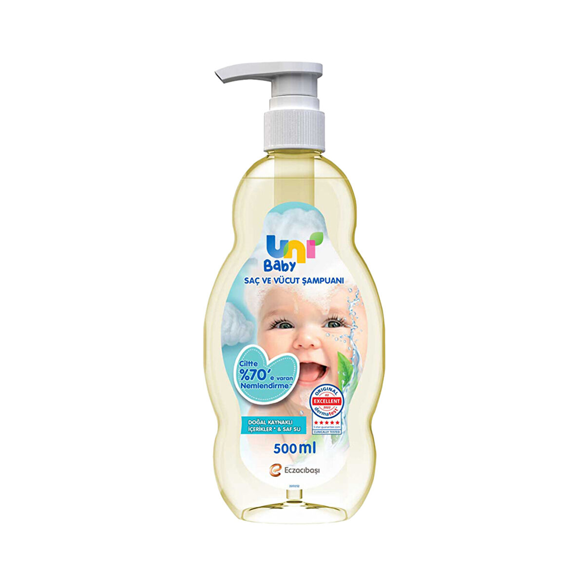 Uni Baby Saç Ve Vücut Şampuanı 500 Ml 4 ADET