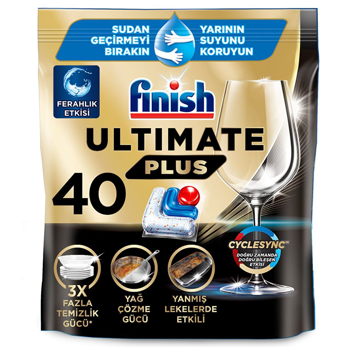 Finish Ultimate Plus Hepsi 1 Arada 40 Tablet 488 G