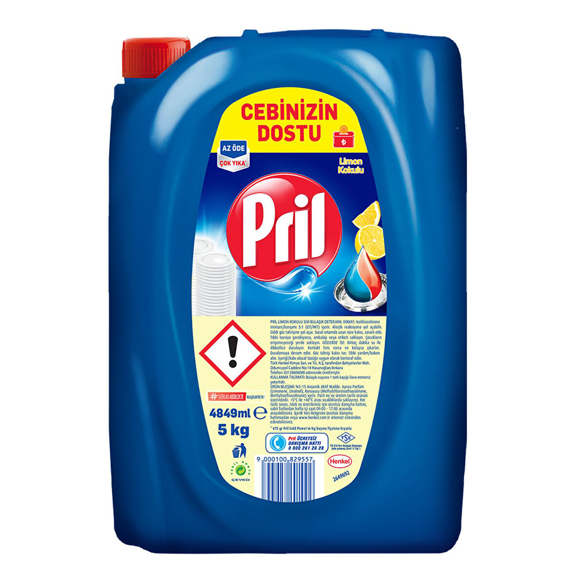 Pril Sıvı Bulaşık Deterjanı Limon 4.849 Ml