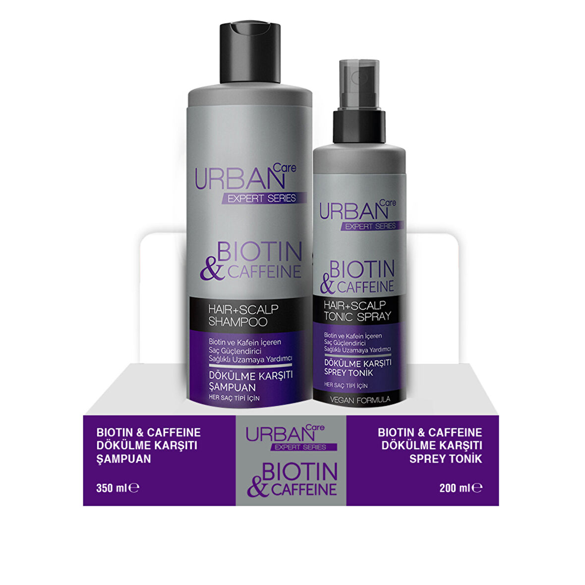 Urban Care Biotin & Caffein 350Ml Şampuan + 200ml Tonik