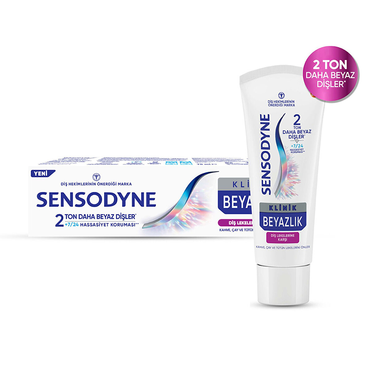 Sensodyne Klinik Beyazlık Diş Lekelerine Karşı Macunu 75Ml