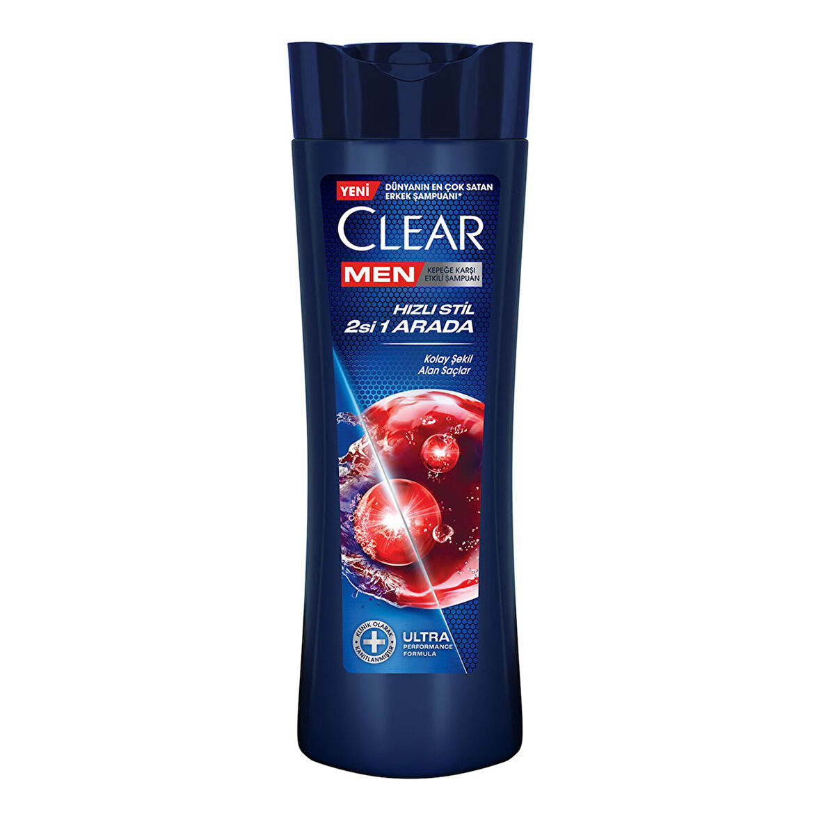 Clear Men Kepeğe Karşı Etkili Şampuan Hızlı Stil 2'si 1 Arada Kolay Şekil Alan Saçlar 350 ml