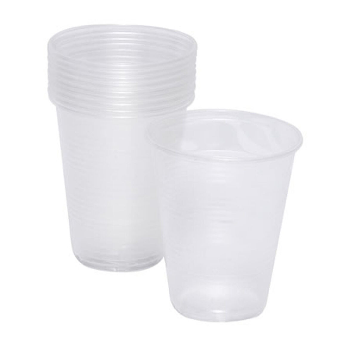 Roll-Up Plastik Şeffaf Bardak 10'lu 180 Cc