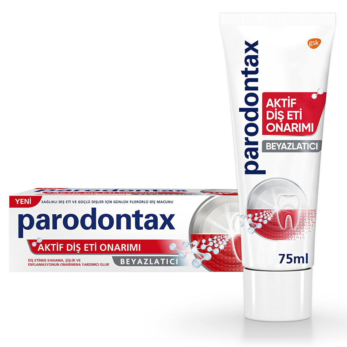 Parodontax Aktif Diş Eti Onarımı Beyazlatıcı 75Ml