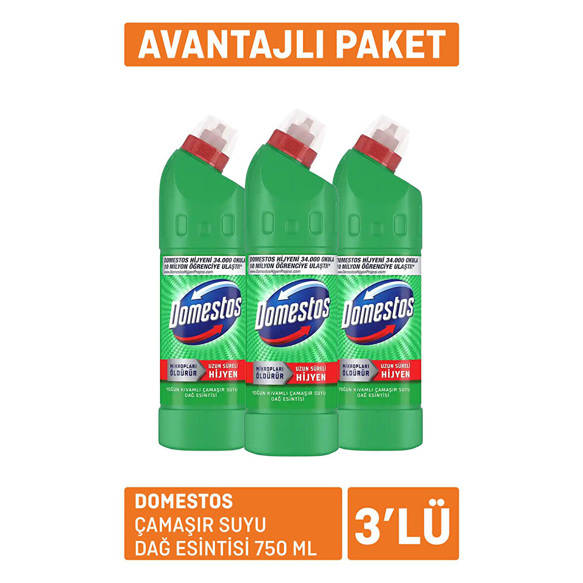 Domestos Dağ Esintisi 3x750 Ml