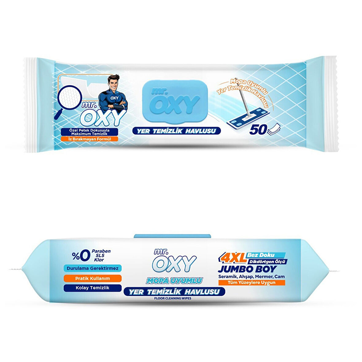 Mr. Oxy Yer Temizlik Havlusu 50'li