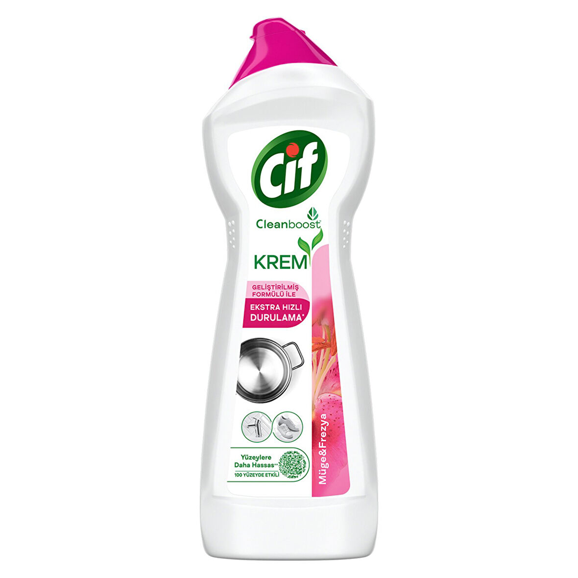 Cif Krem Yeni Nesil Yüzey Temizleyici Frezya ve Müge Çiçeği 750 Ml