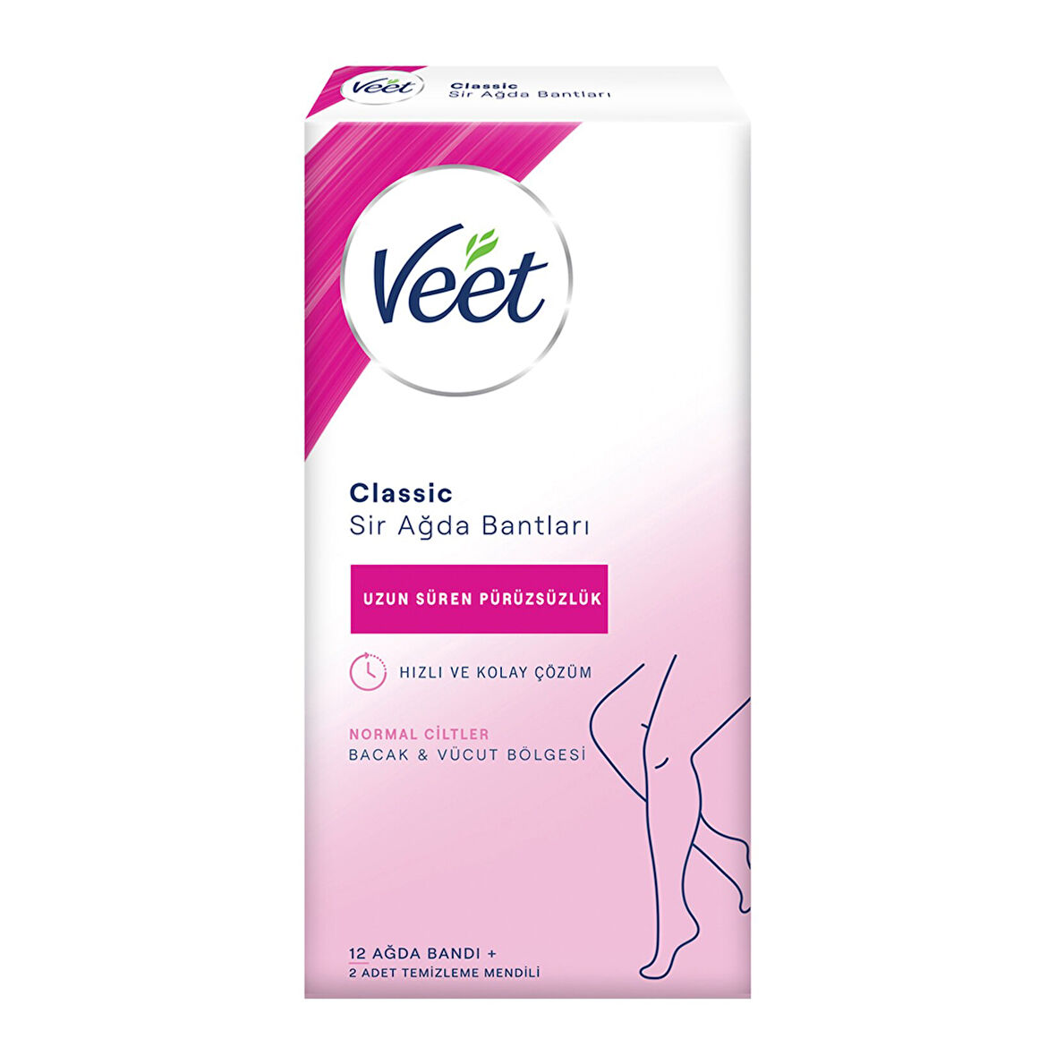 Veet Klasık Ağda Bandı 12'li