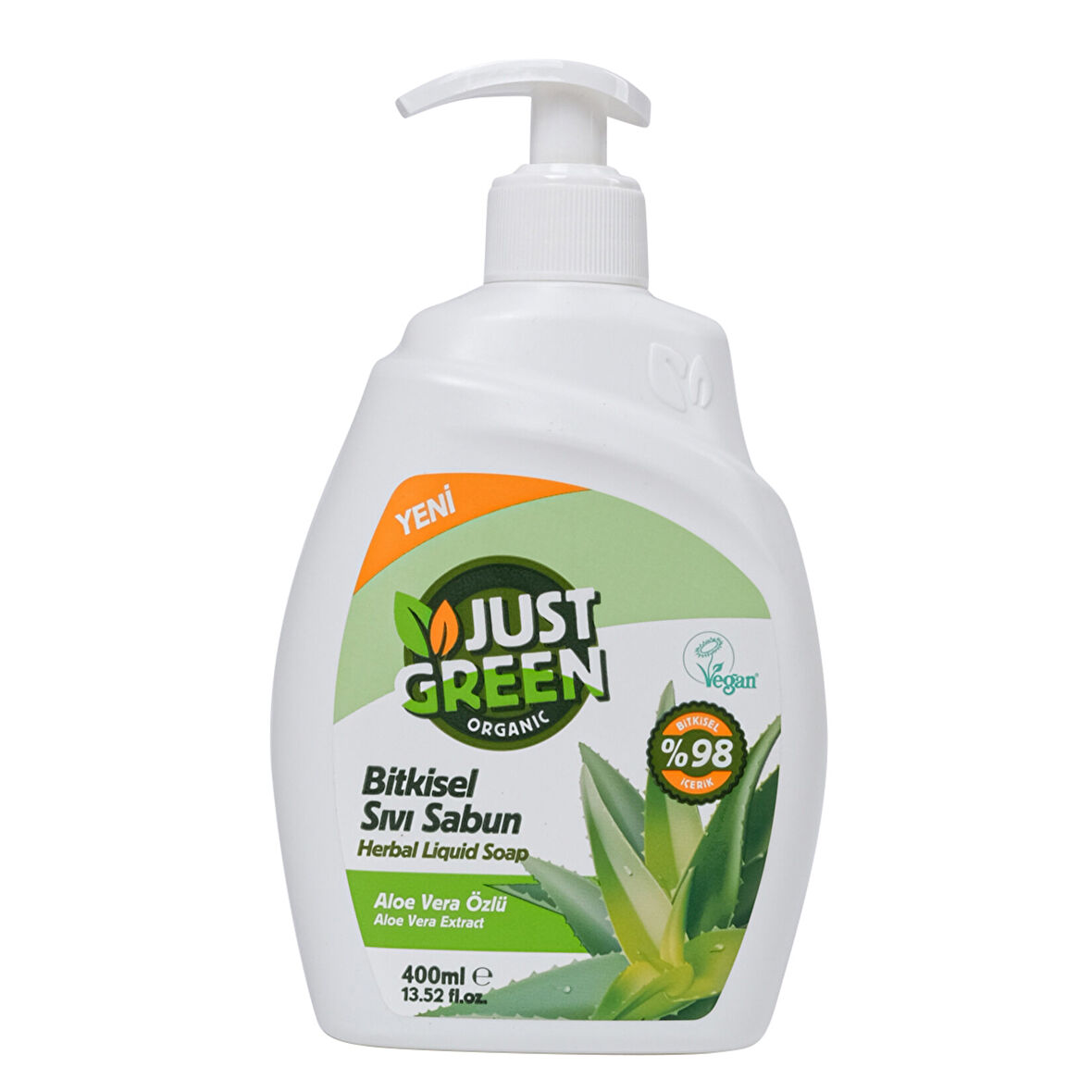 Just Green Organic Aloe Veralı Sıvı Sabun 400 Ml