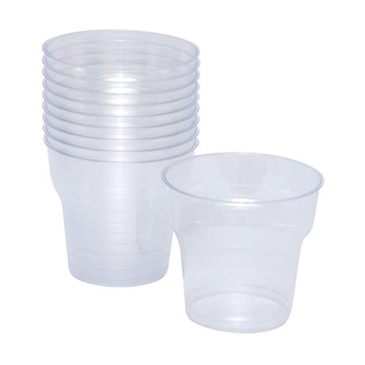 Roll-Up Şeffaf Kristal Bardak 10'lu