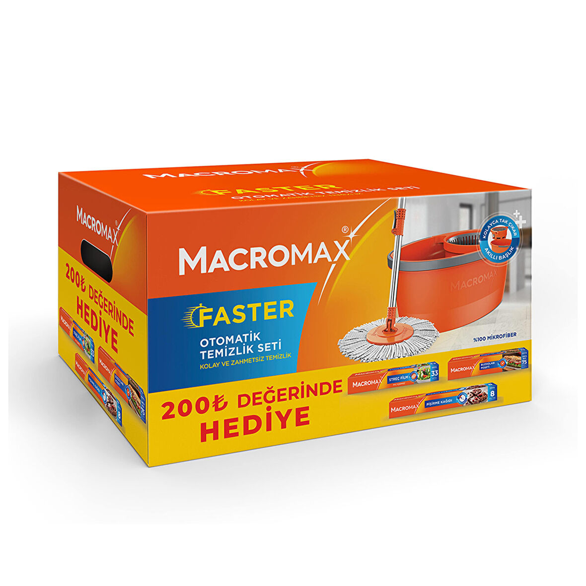 Macromax Faster Temizlik Seti - Mutfak Malzemesi Hediye