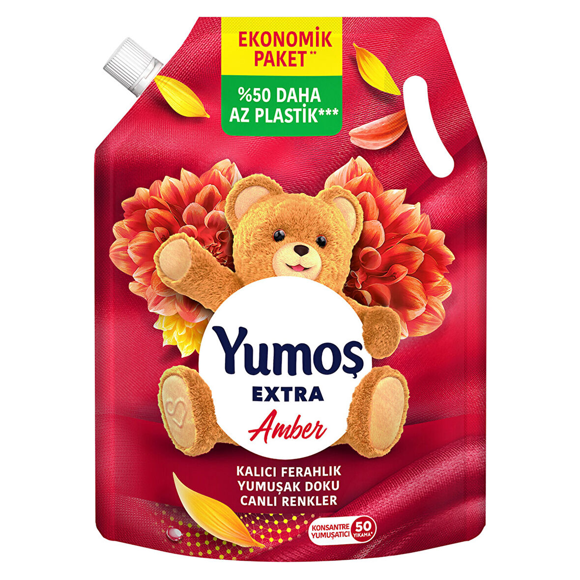 Yumoş Extra Amber Konsantre Yumuşatıcı Pouch 1200 Ml