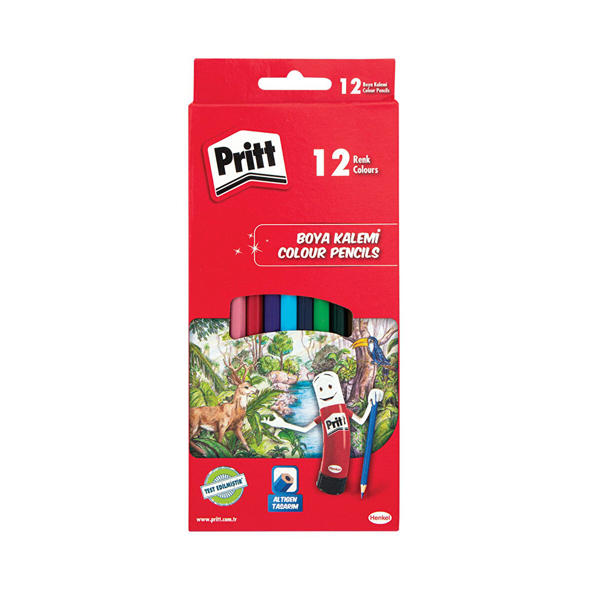 Pritt 12 li Kuru Boya Kalemi