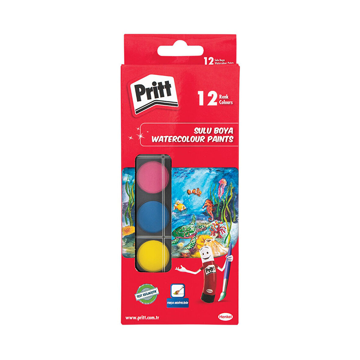 Pritt 12 li Sulu Boya - Küçük Tablet