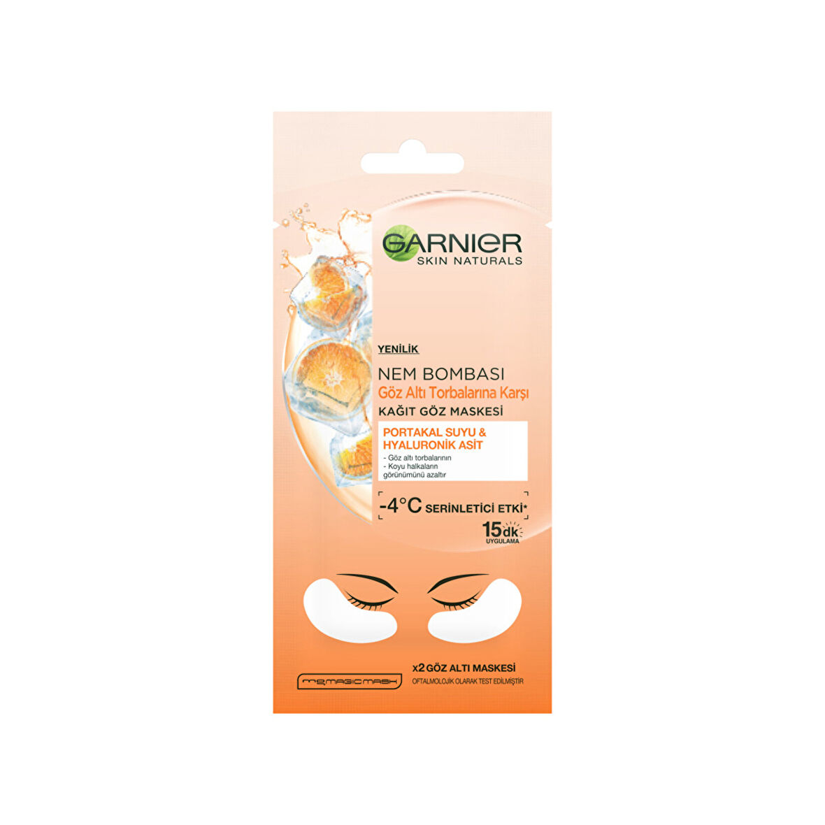 Garnier Nem Bombası Göz Altı Torbalarına Karşı Kağıt Göz Maskesi