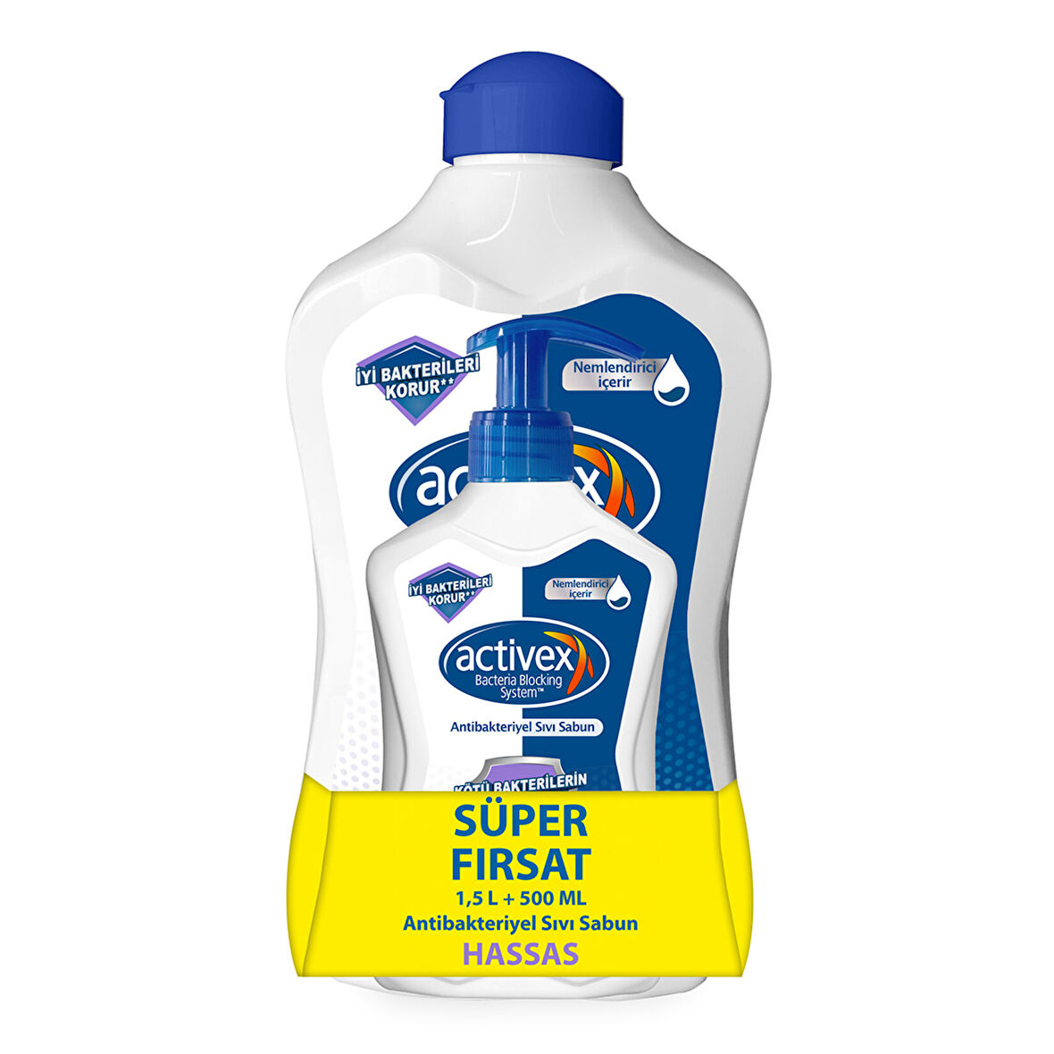 Activex Sıvı Sabun Hassas 1500+500Ml