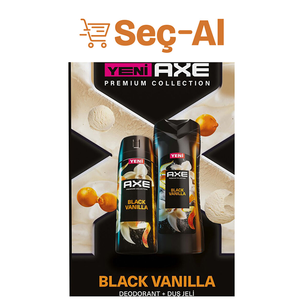 Axe Black Vanilla Deodorant 150 Ml + Duş Jeli 300 Ml