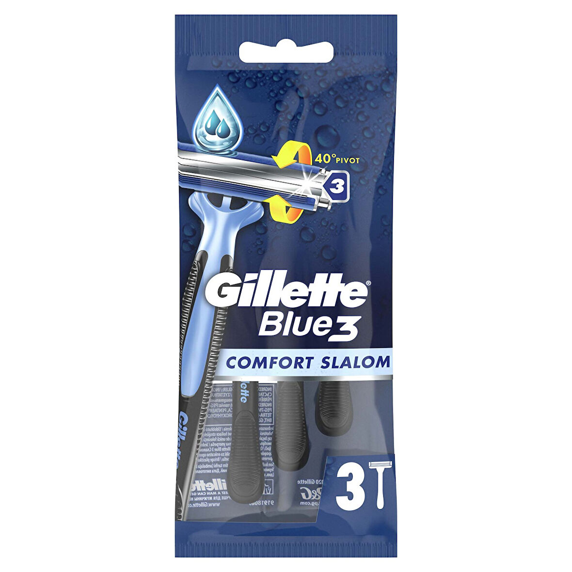 Gillette Blue3 Comfort Slalom Tıraş Bıçağı 3'lü