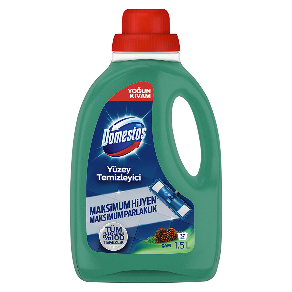 Domestos Yüzey Temizleyici Çam Maksimum Hijyen Tüm Yüzeyler için Yüzey Temizleyici 1500 ML 2 ADET