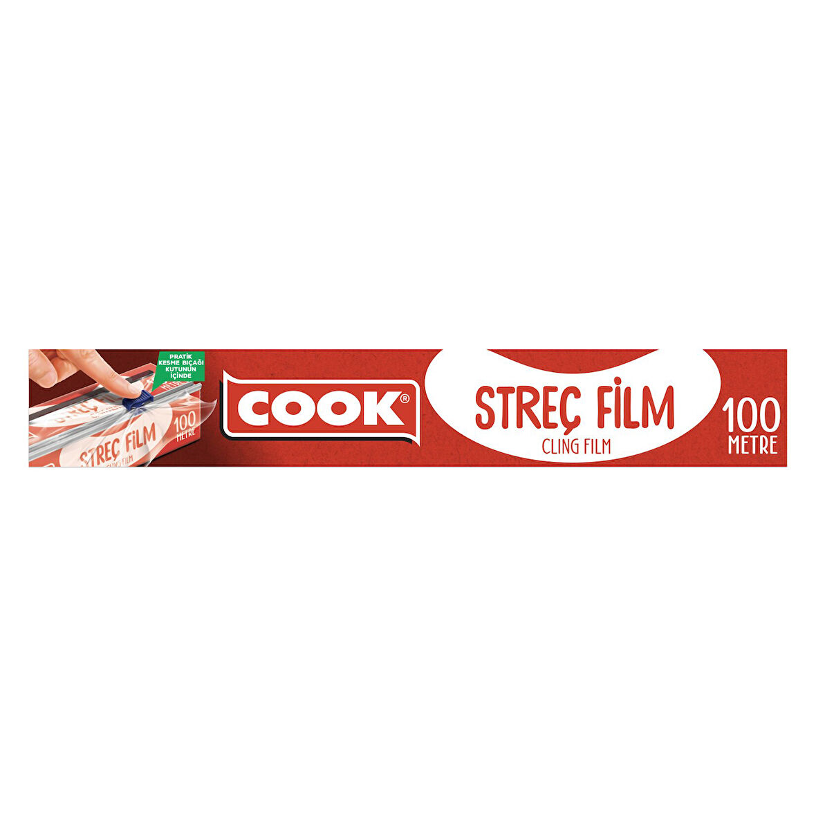 Cook Streç Film 100 M Kayar Bıçak Hediyeli 2 ADET