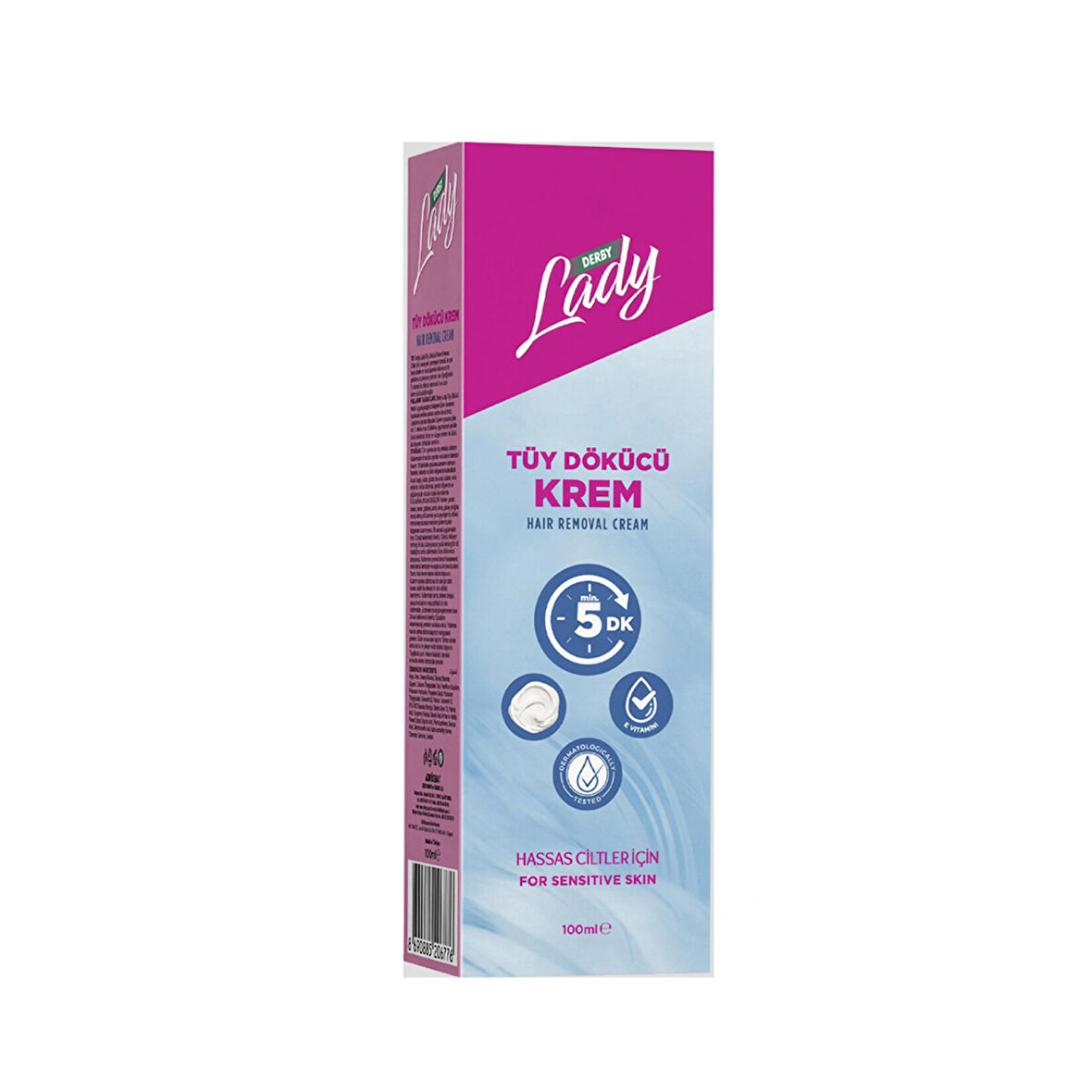 Derby Lady Tüy Dökücü Krem Hassas Ciltler İçin 100 Ml 2 ADET