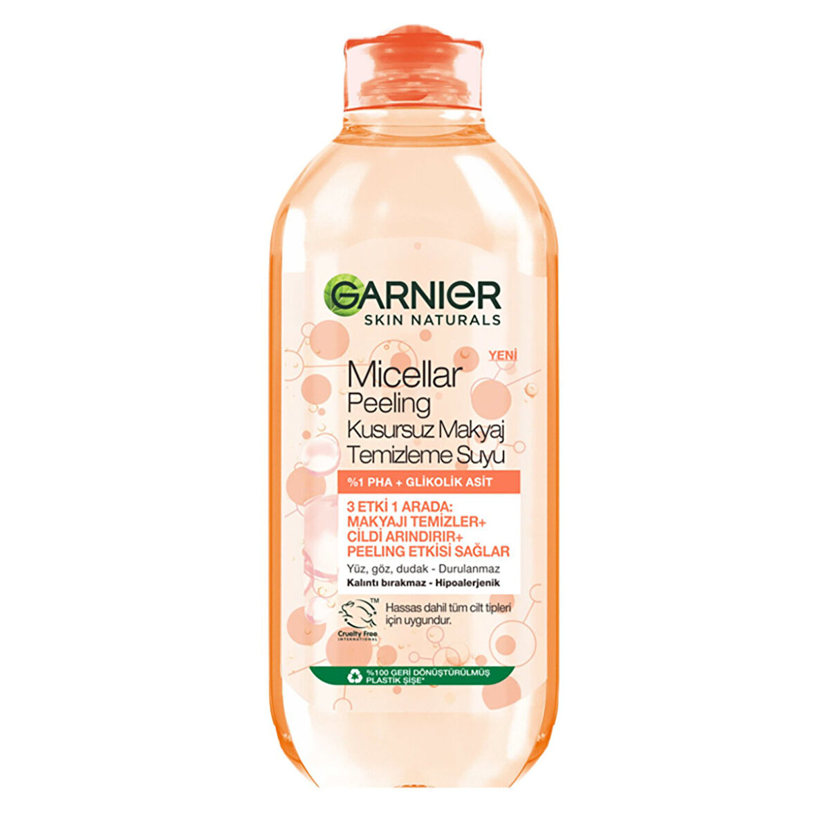 Garnier Micellar Peeling Makyaj Temizleme Suyu 400Ml 2 ADET