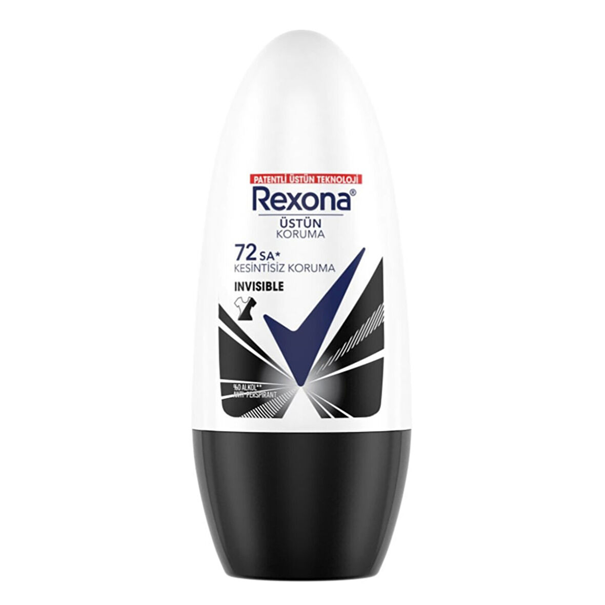 Rexona Invisible Black + White 72Sa Roll On 50 Ml 2 ADET