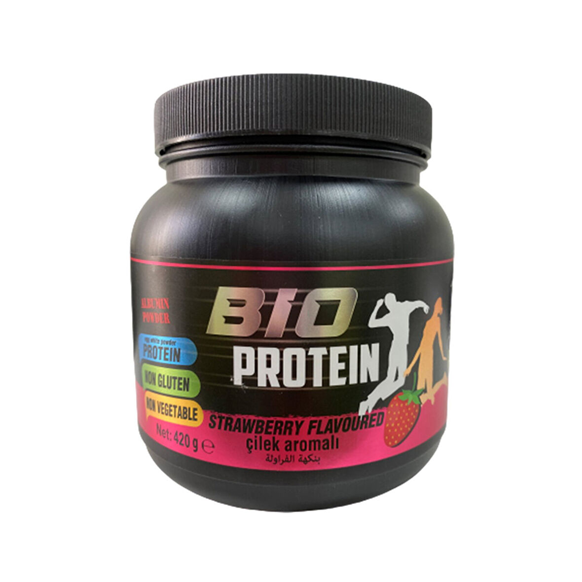 Bio Protein Çilek Aromalı Protein Tozu 420 G 2 ADET