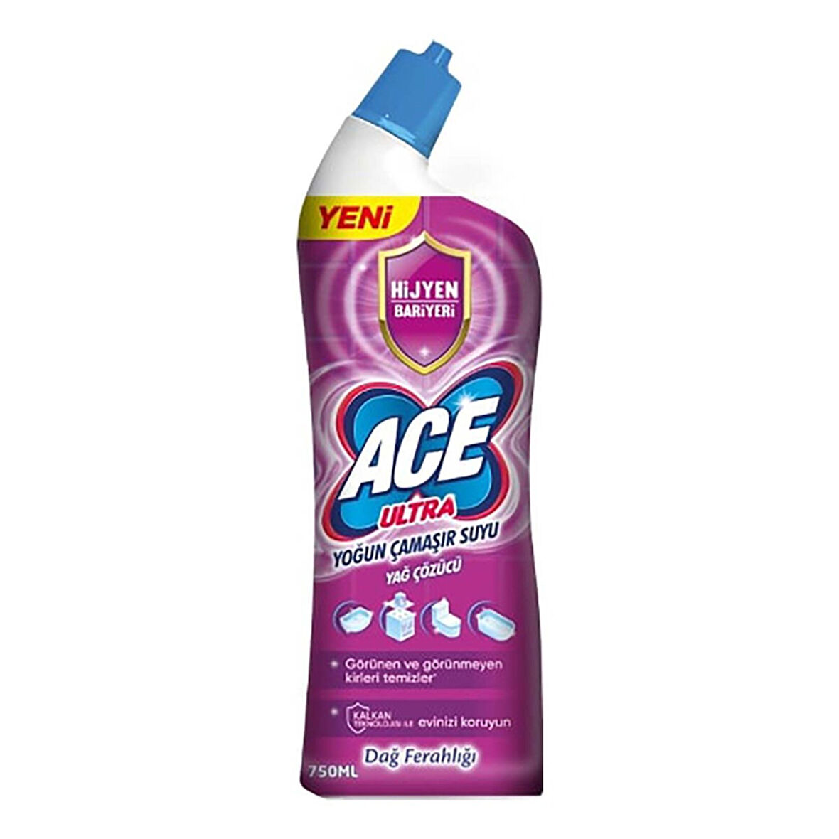 Ace Ultra Kıvamlı Çamaşır Suyu Dağ Ferahlığı 750 Ml 2 ADET