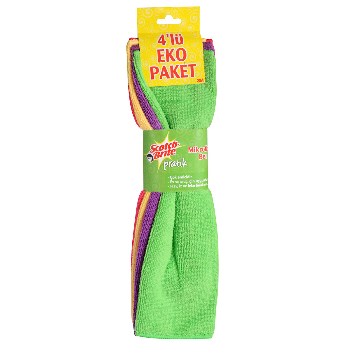 Scotch Brite Mikrofiber Açık Bez 4'lü Retro 2 ADET