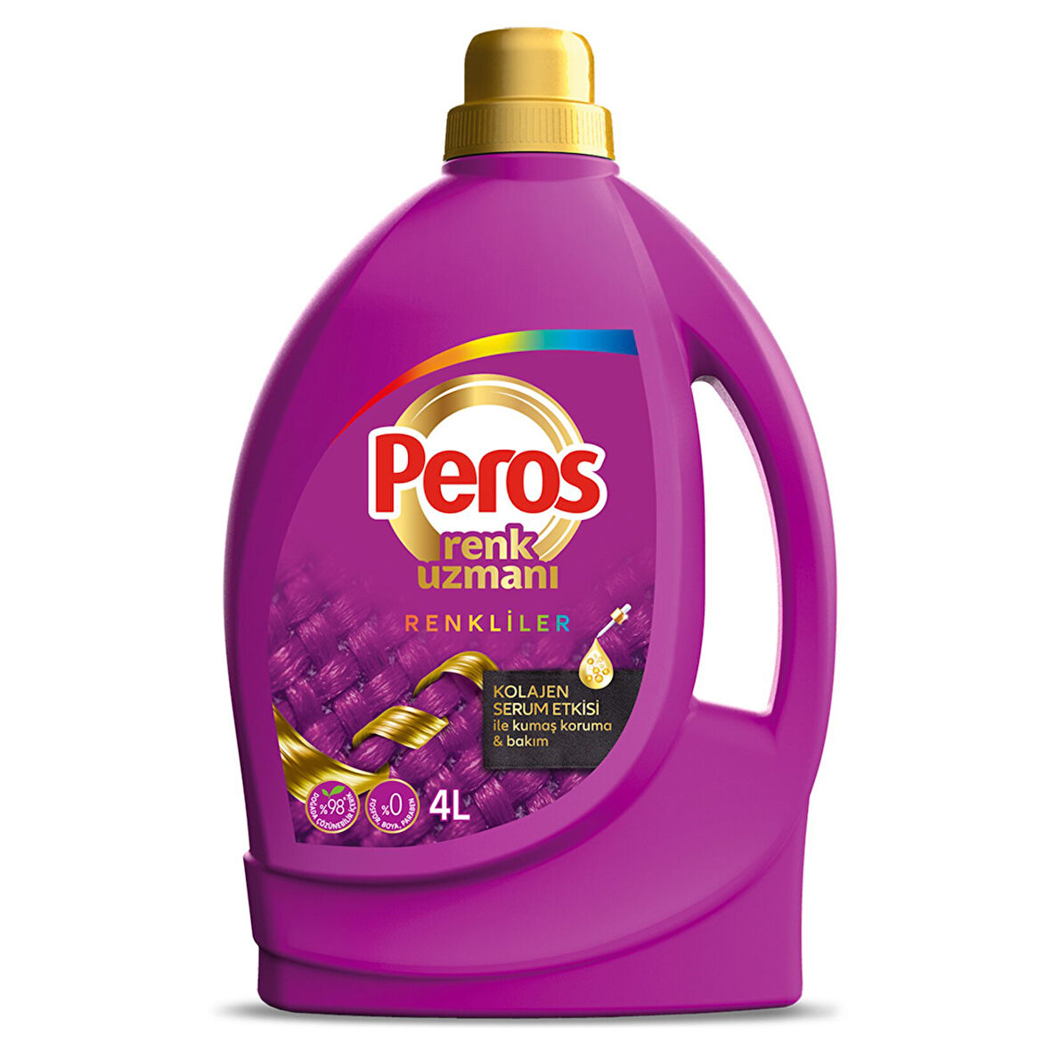 Peros Sıvı Bakım Çamaşır Deterjanı Renkliler 4 L 2 ADET
