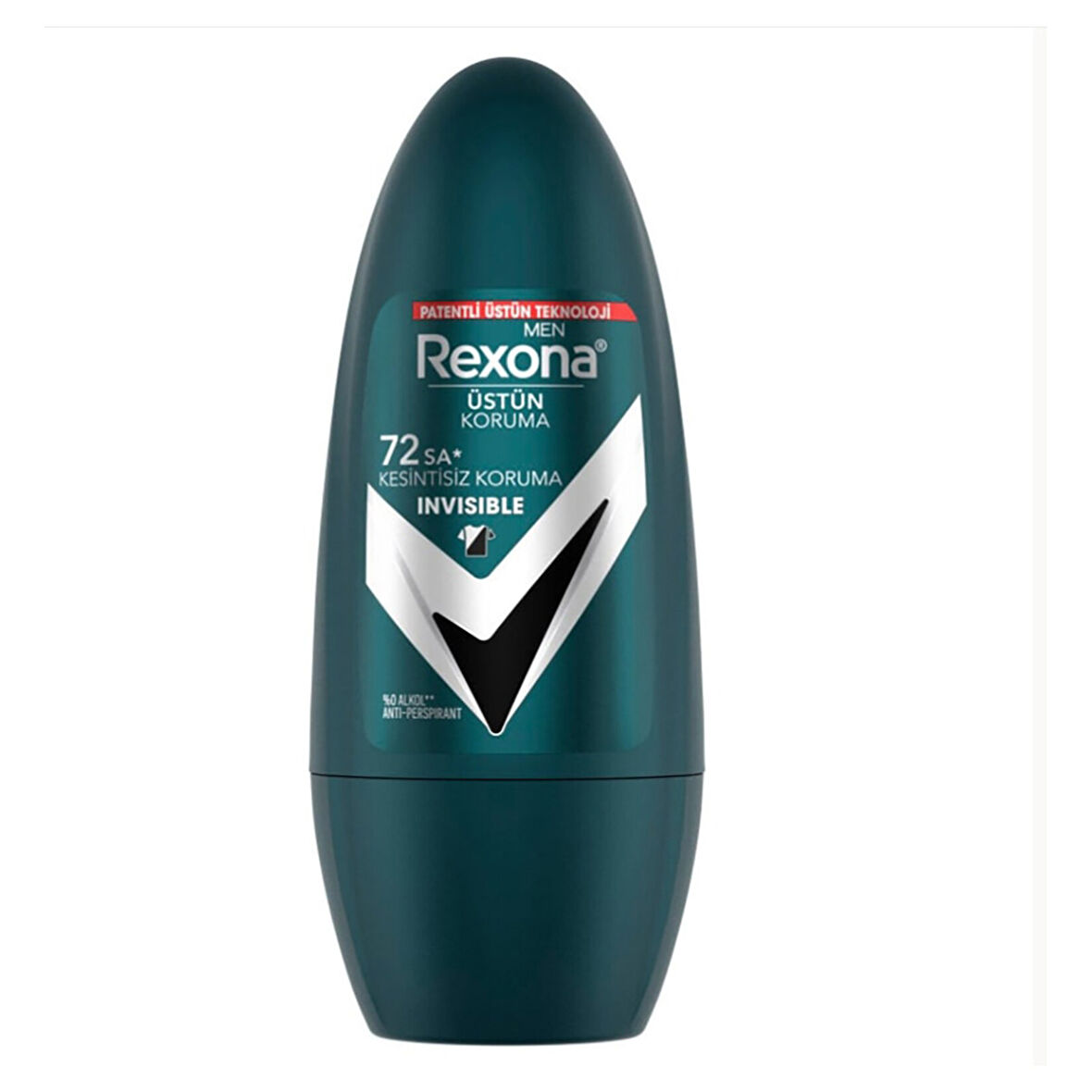 Rexona Men Invisible Black + White 72Sa Roll On 50 Ml 2 ADET