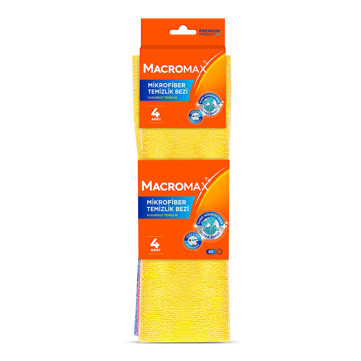 Macromax Açık Mikrofiber Bez 4'lü 2 ADET