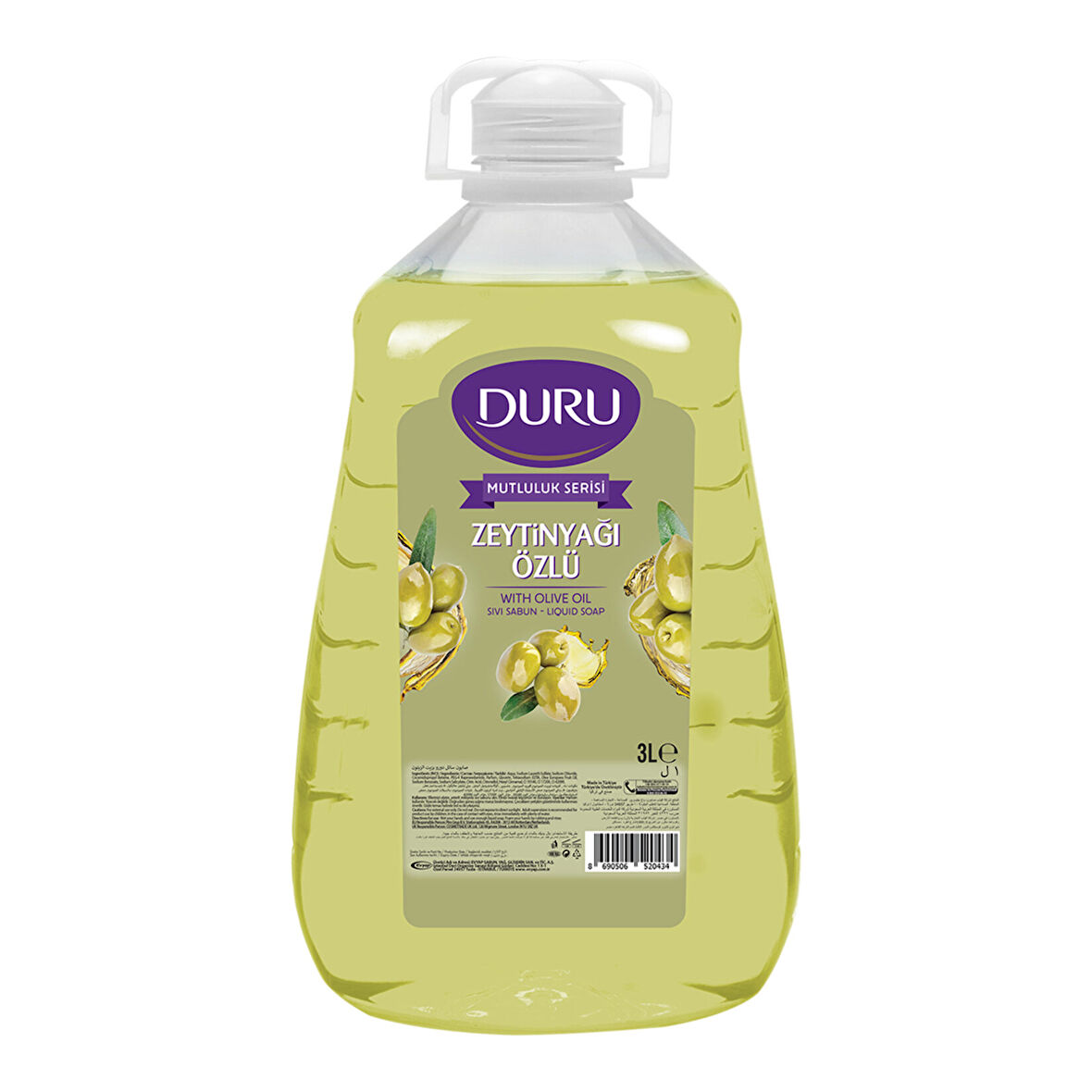 Duru Sıvı Sabun Zeytinyağlı 3 L 2 ADET