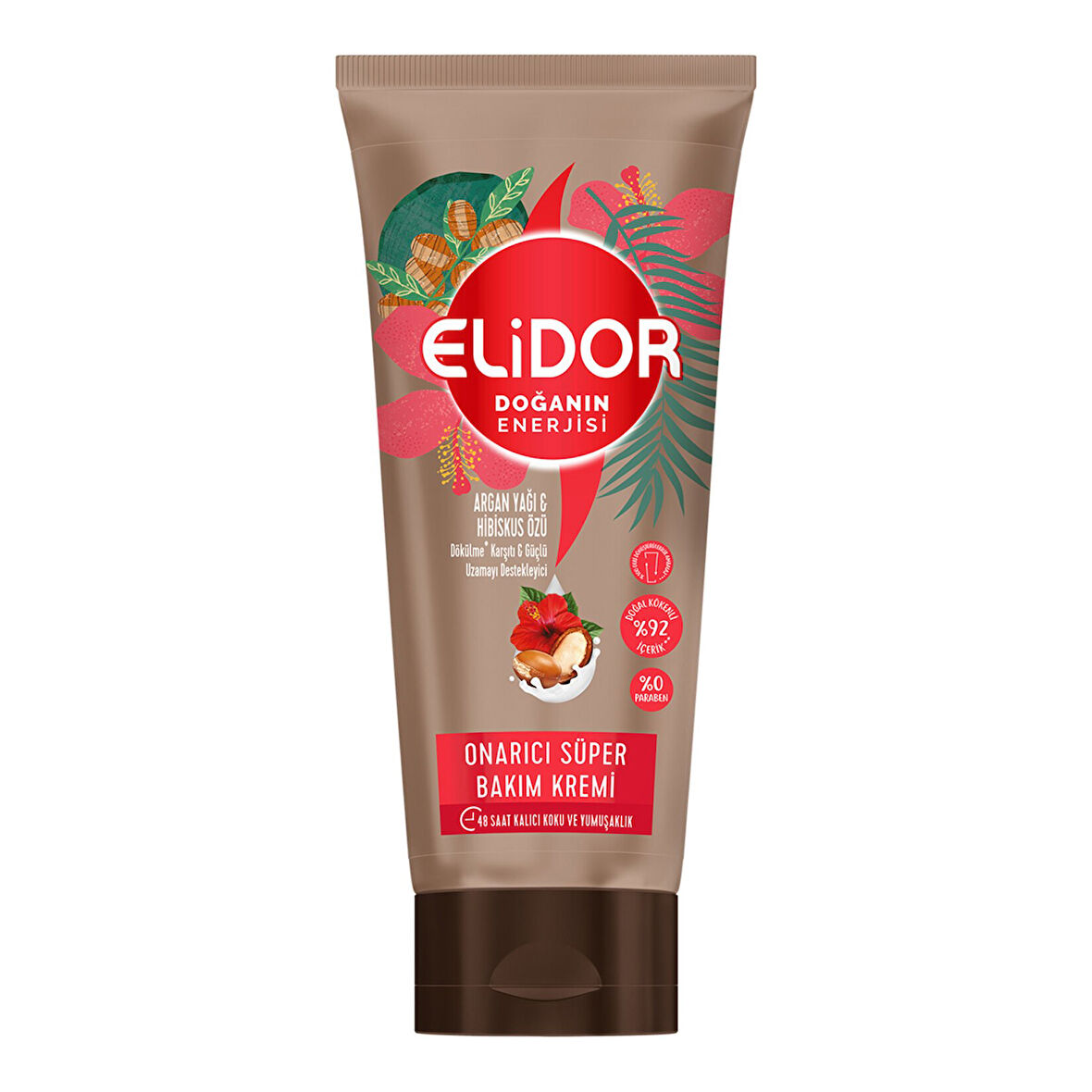 Elidor Onarıcı Süper Saç Bakım Kremi Argan Yağı ve Hibiskus Özü 170 ml 2 ADET