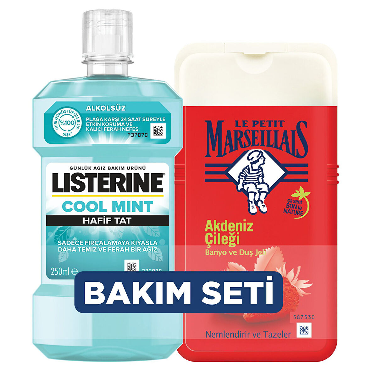 Le Petit Marseillais Çilek 250Ml + Listerine Coolmint 250Ml 2 ADET