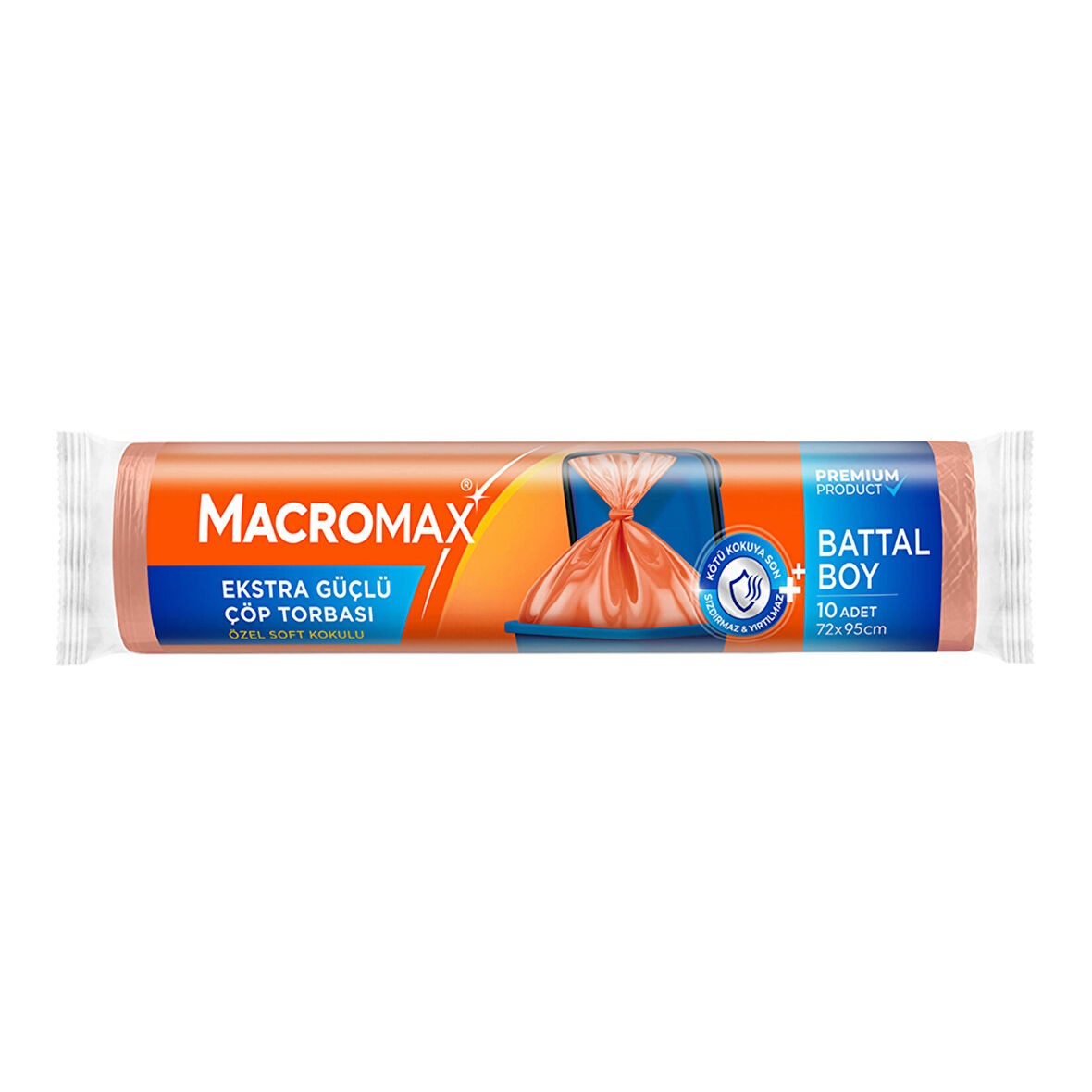 Macromax Extra Güçlü Çöp Torbası Battal Boy 10 Adet 2 ADET
