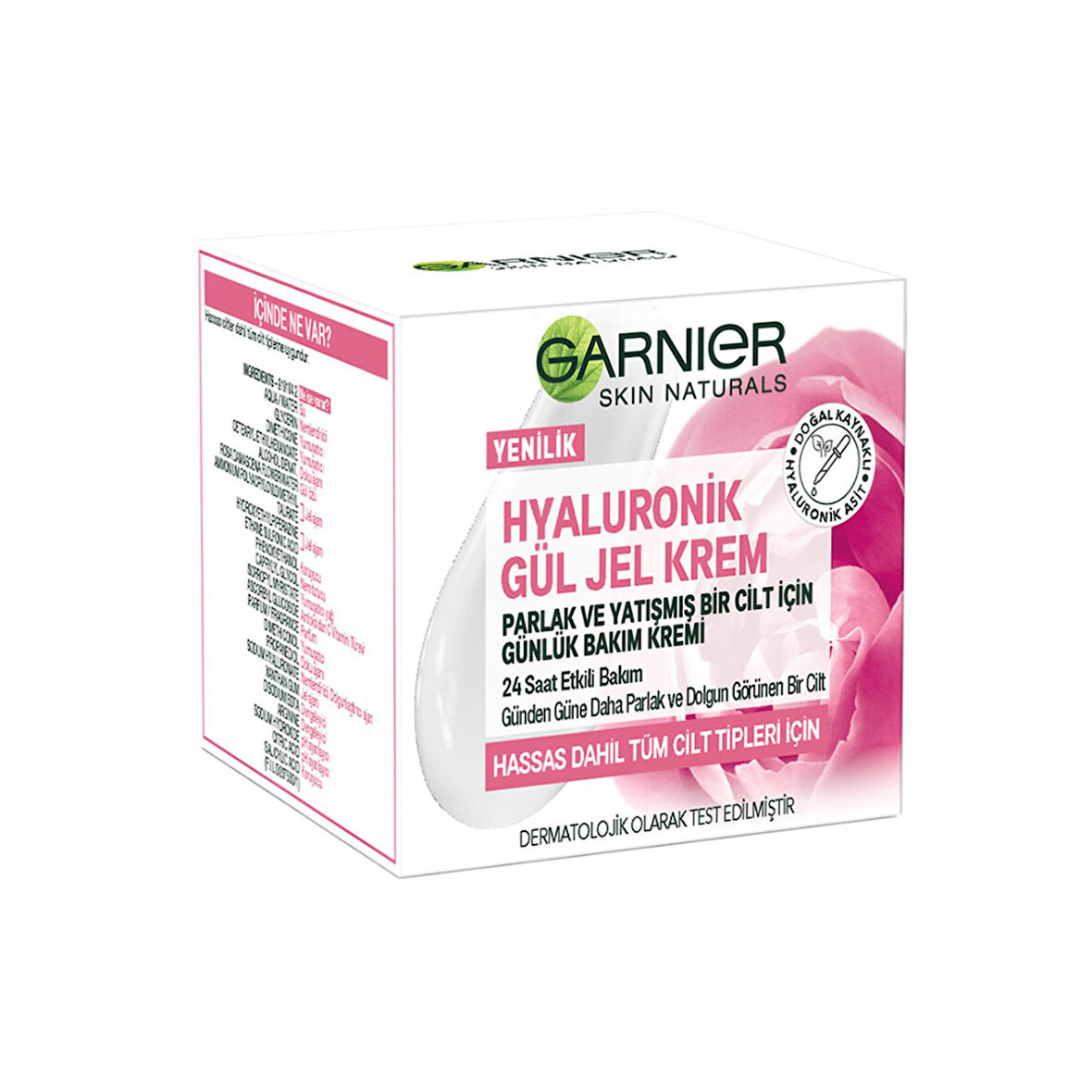 Garnier Hyaluronik Gül Jel-Krem - Parlak ve Yatışmış Bir Cilt İçin Günlük Bakım Kremi 2 ADET