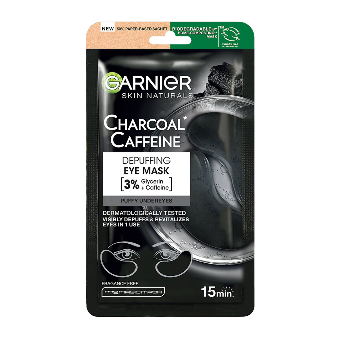Garnier Göz Şişkinliği Karşıtı Kömür & Kafein Göz Maskesi 2 ADET