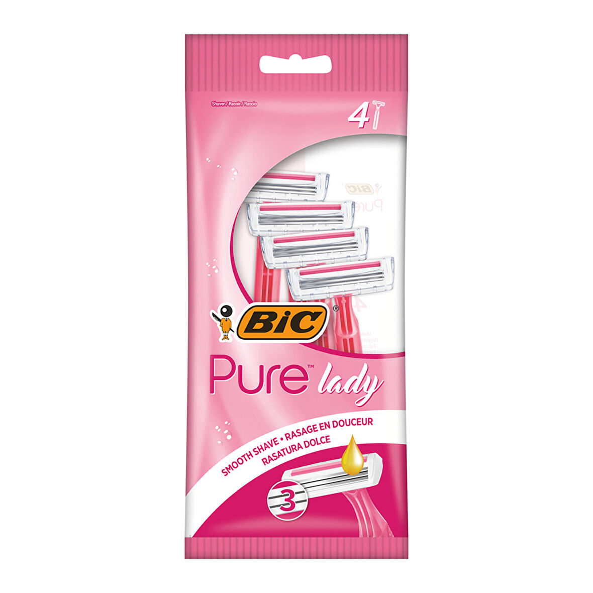Bic Pure 3 Lady 3 Bıçaklı Kadın Tıraş Bıçağı 4'lü 2 ADET