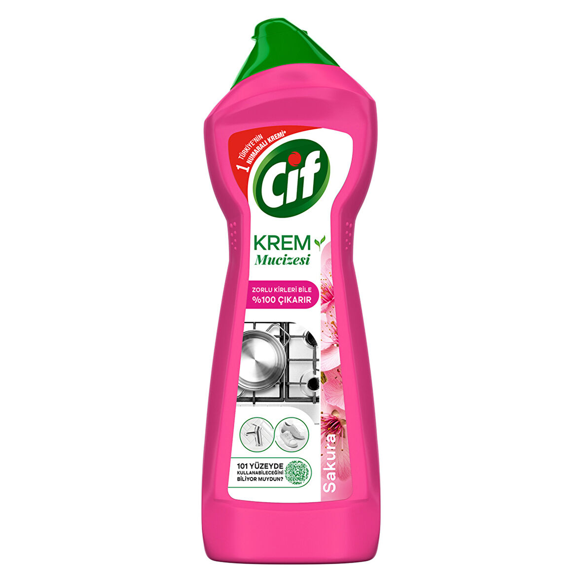 Cif Krem Mucizesi Sakura Parfümlü Yüzey Temizleyici 750 ml 2 ADET