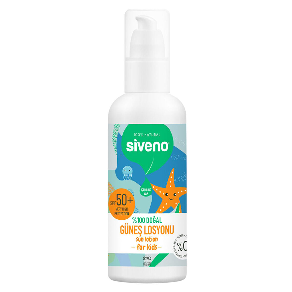 Siveno %100 Doğal Çocuklar İçin Güneş Losyonu 100ml 2 ADET