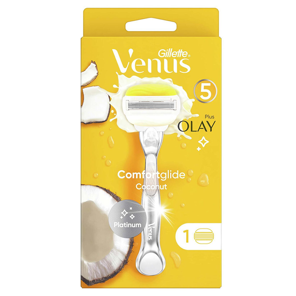 Gillette Venus Comfortglide Olay Tıraş Makinesi + Yedek Başlık 2 ADET