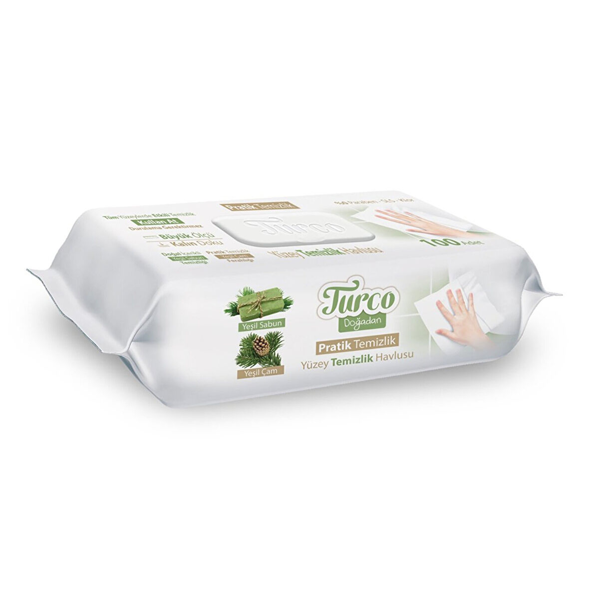 Turco Doğadan Yüzey Temizlik Havlusu 100'lü 2 ADET