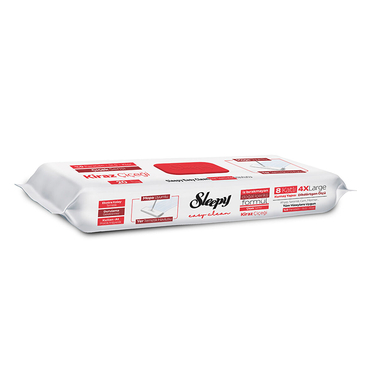 Sleepy Yer Temizlik Havlusu Kiraz Çiçeği 20'li 2 ADET