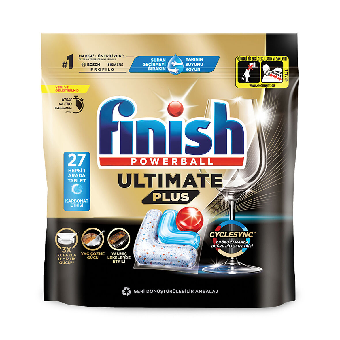 Finish Ultimate Plus Bulaşık Makinesi Tableti 27'li 329 G 2 ADET