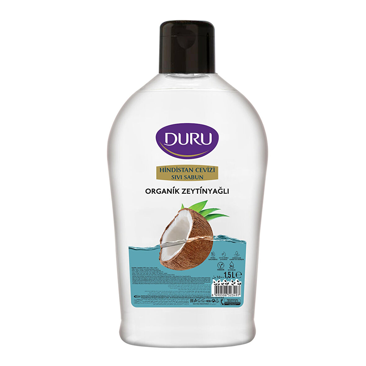 Duru Sıvı Sabun Hindistan Cevizi 1,5L 2 ADET