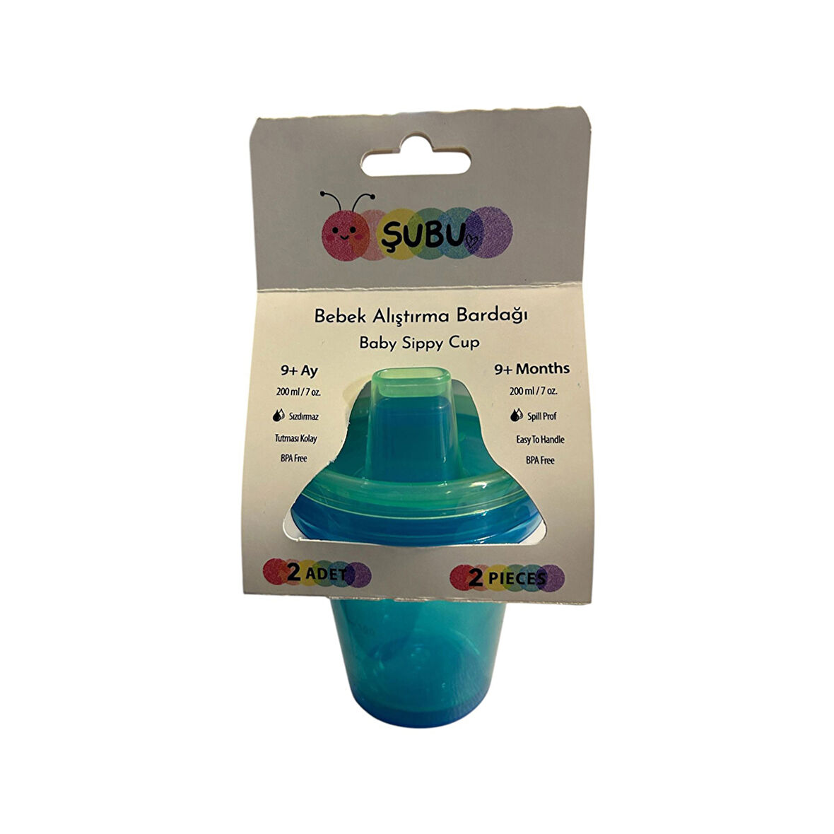 Şubu Baby Alıştırma Bardağı Mavi 200Ml 2'li 2 ADET