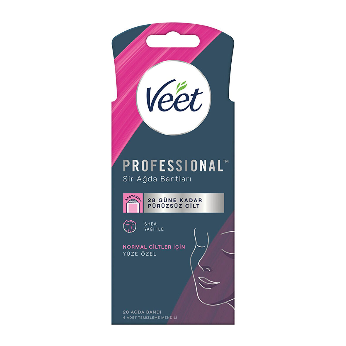 Veet Professional Yüze Özel Ağda Bandı Normal 20'li 2 ADET