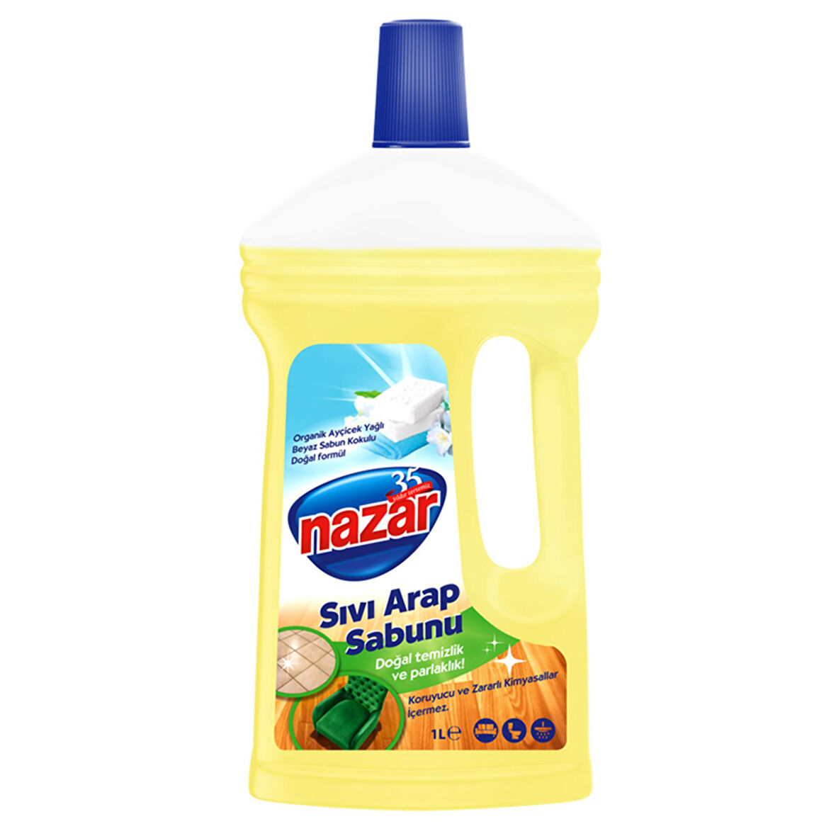 Nazar Sıvı Arap Sabunu Beyaz Sabun 1 L 2 ADET